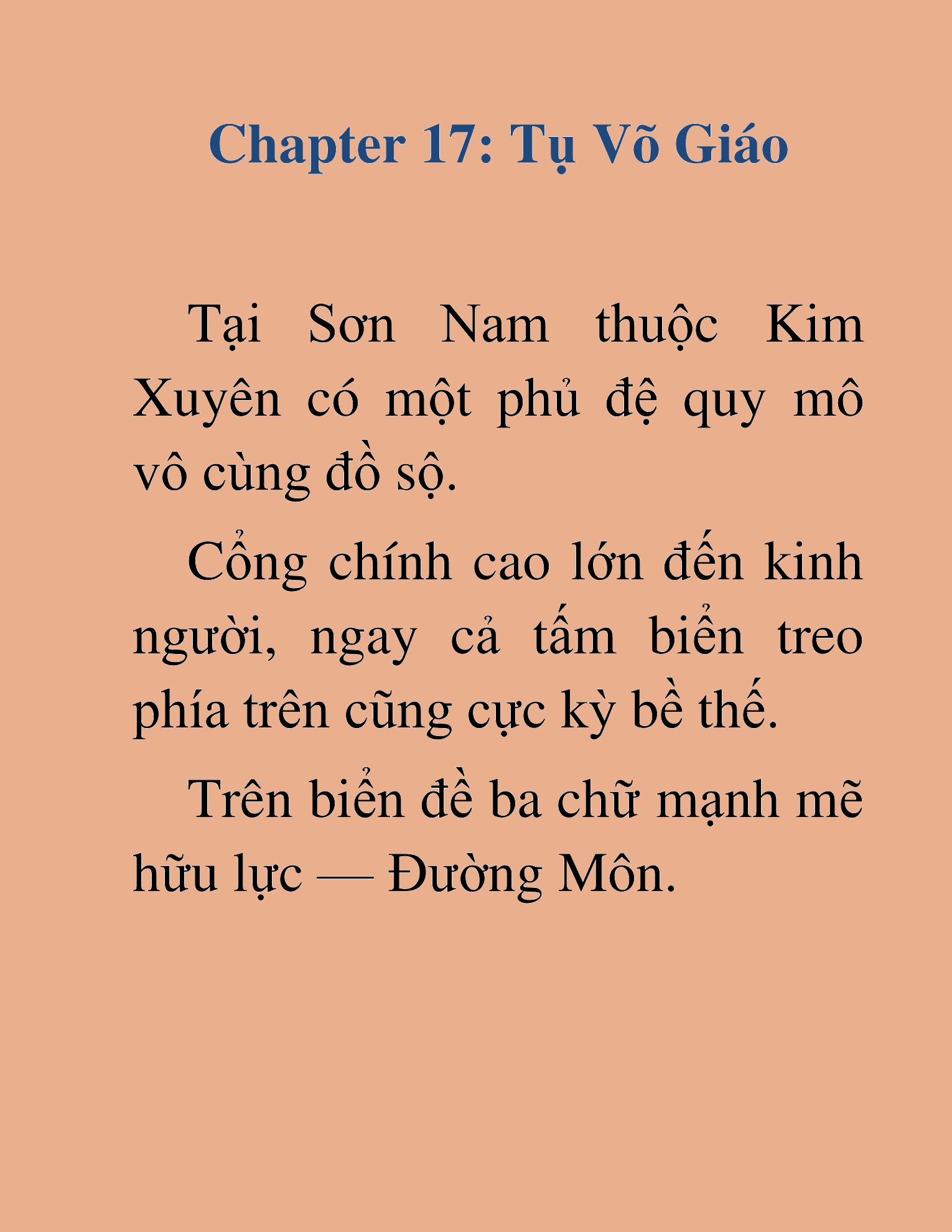 Đọc truyện HAT[NOVEL] Tụ Võ Giáo - Chap 17