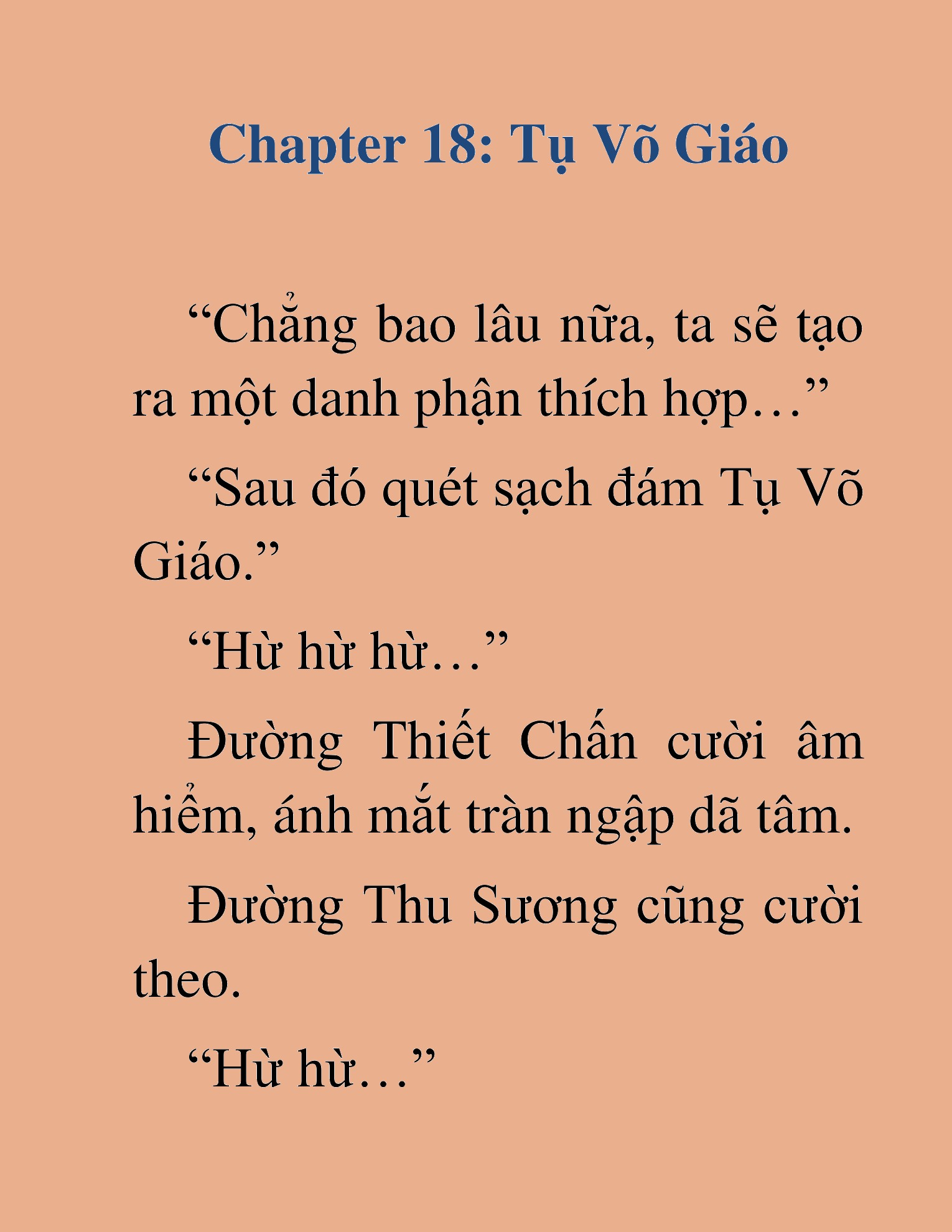 Đọc truyện HAT[NOVEL] Tụ Võ Giáo - Chap 18