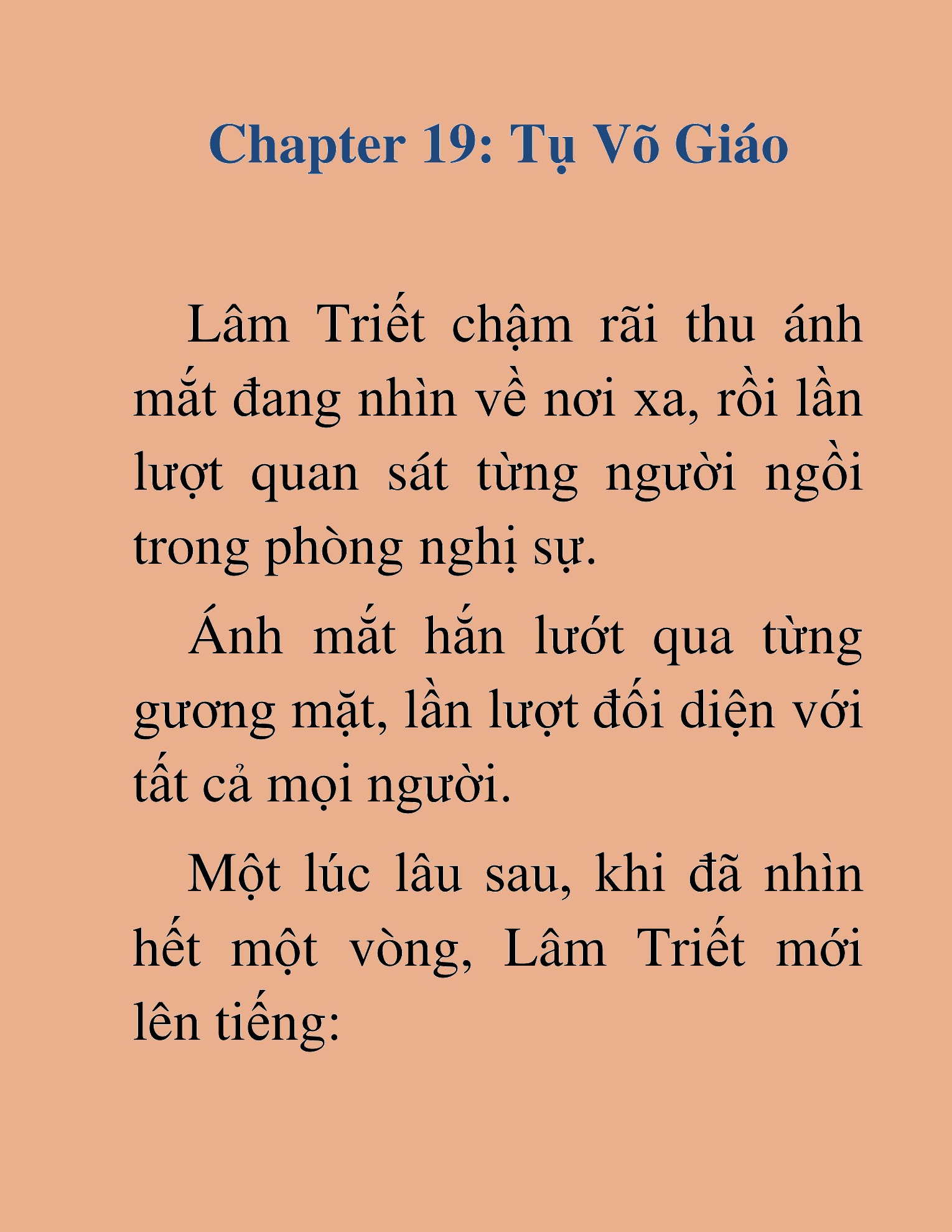 Đọc truyện HAT[NOVEL] Tụ Võ Giáo - Chap 19