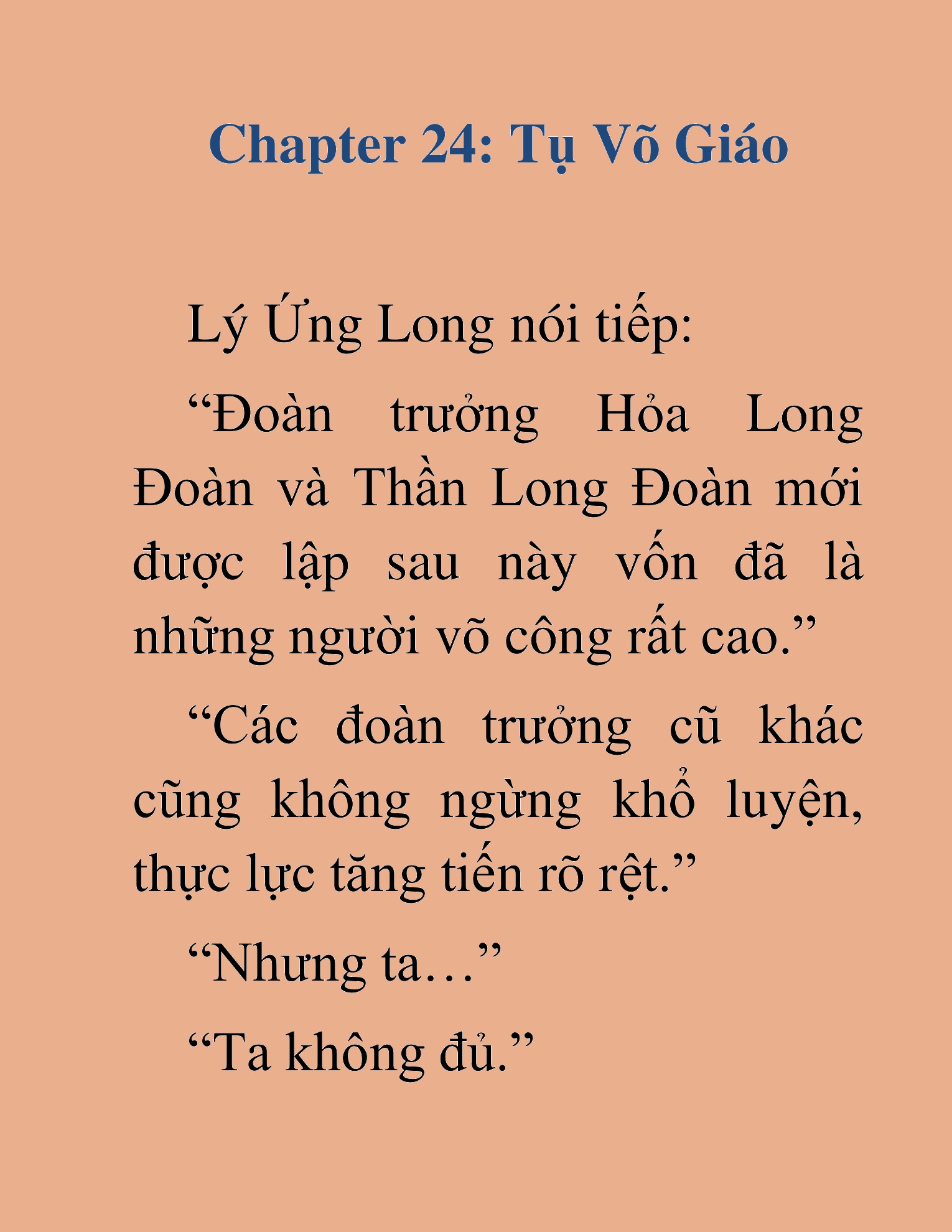 Đọc truyện HAT[NOVEL] Tụ Võ Giáo - Chap 24