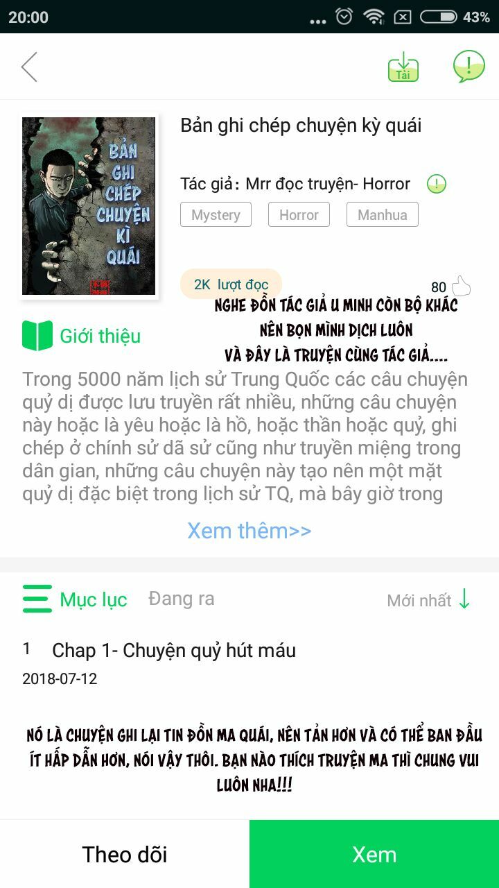 Đọc truyện U Minh Ngụy Tượng - Chap 17