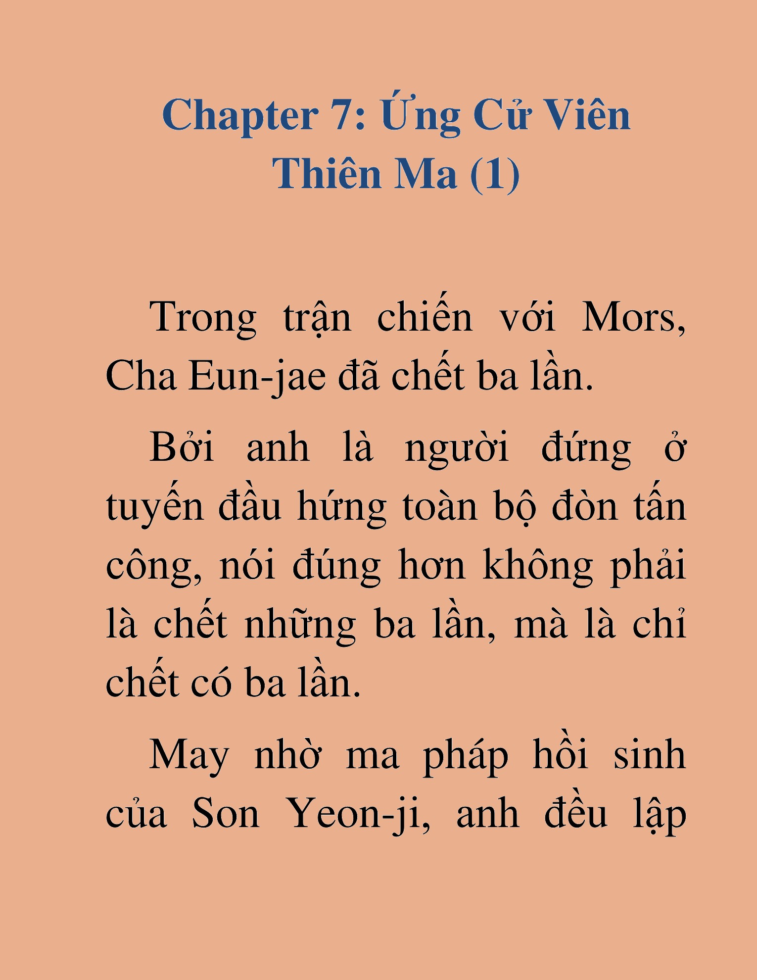 Đọc truyện HAT[NOVEL] Ứng Cử Viên Thiên Ma: Thợ Săn Nhìn Thấu Tiền Kiếp - Chap 7
