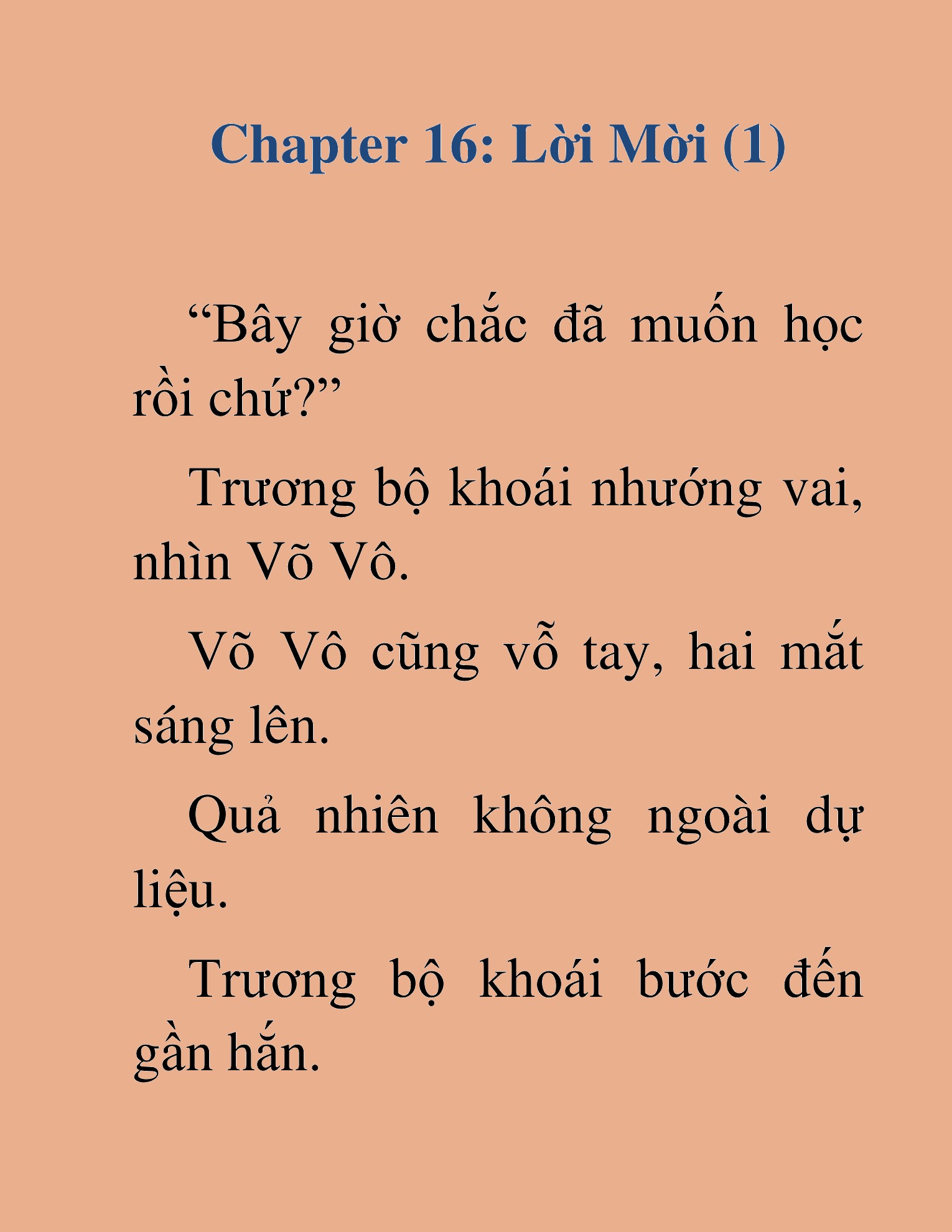 Đọc truyện HAT[NOVEL] Võ Vô Vô Địch - Chap 16