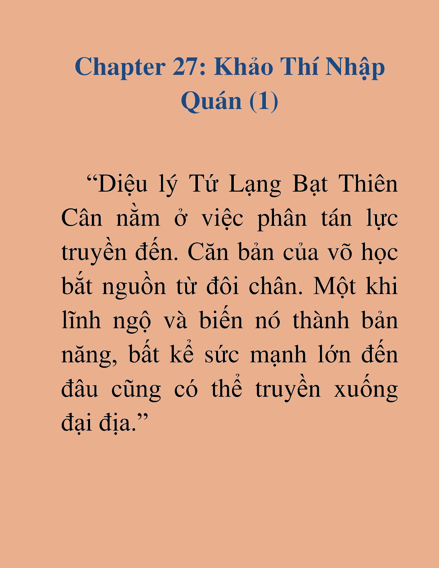Đọc truyện HAT[NOVEL] Võ Vô Vô Địch - Chap 27