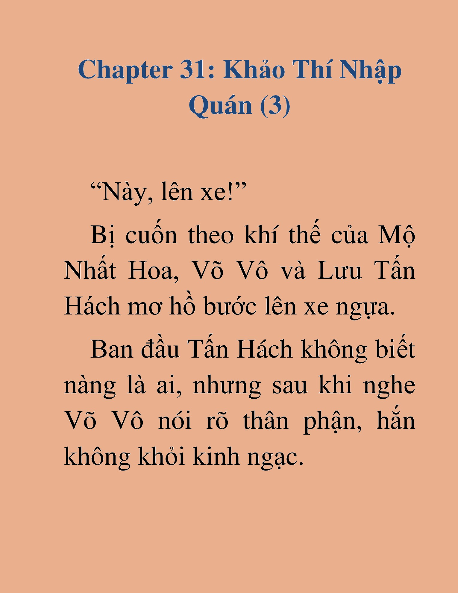Đọc truyện HAT[NOVEL] Võ Vô Vô Địch - Chap 31