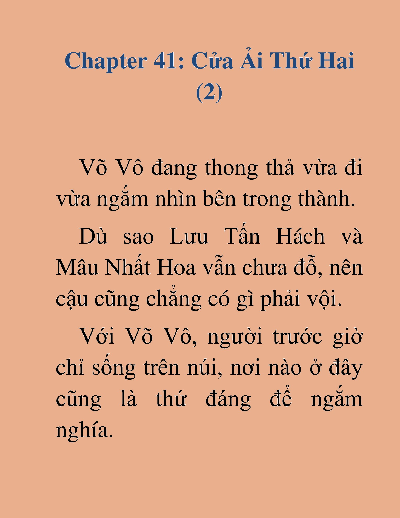 Đọc truyện HAT[NOVEL] Võ Vô Vô Địch - Chap 41