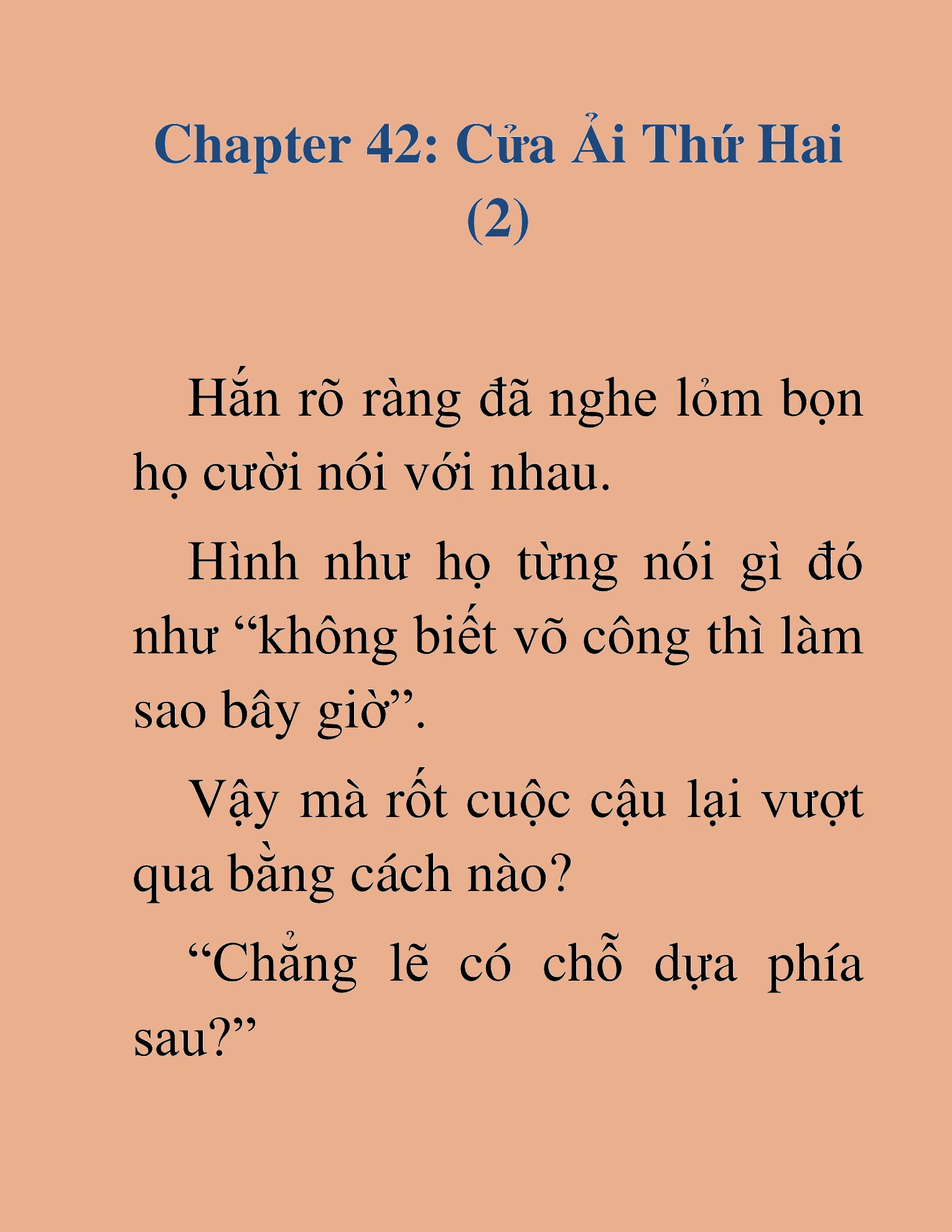 Đọc truyện HAT[NOVEL] Võ Vô Vô Địch - Chap 42