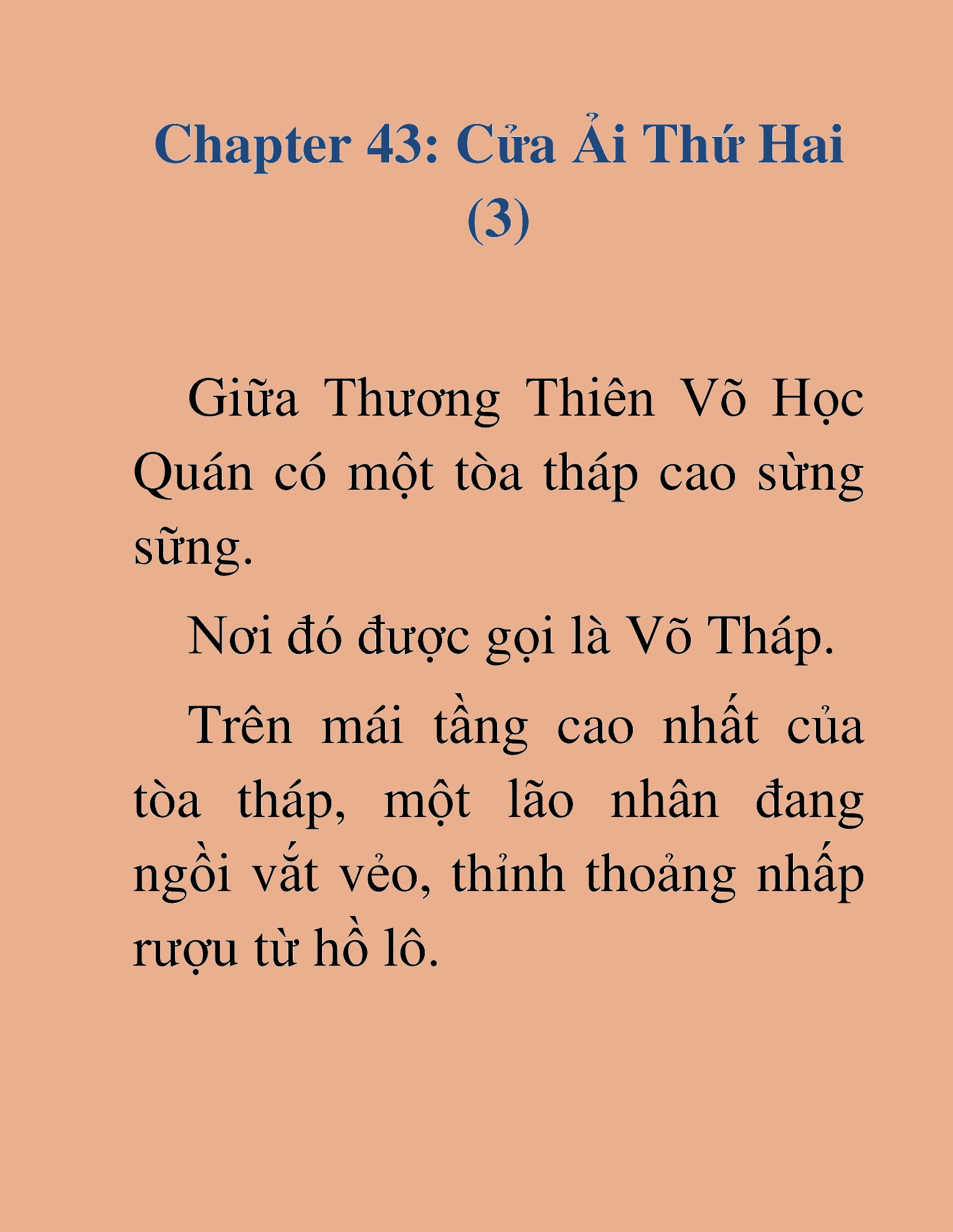 Đọc truyện HAT[NOVEL] Võ Vô Vô Địch - Chap 43