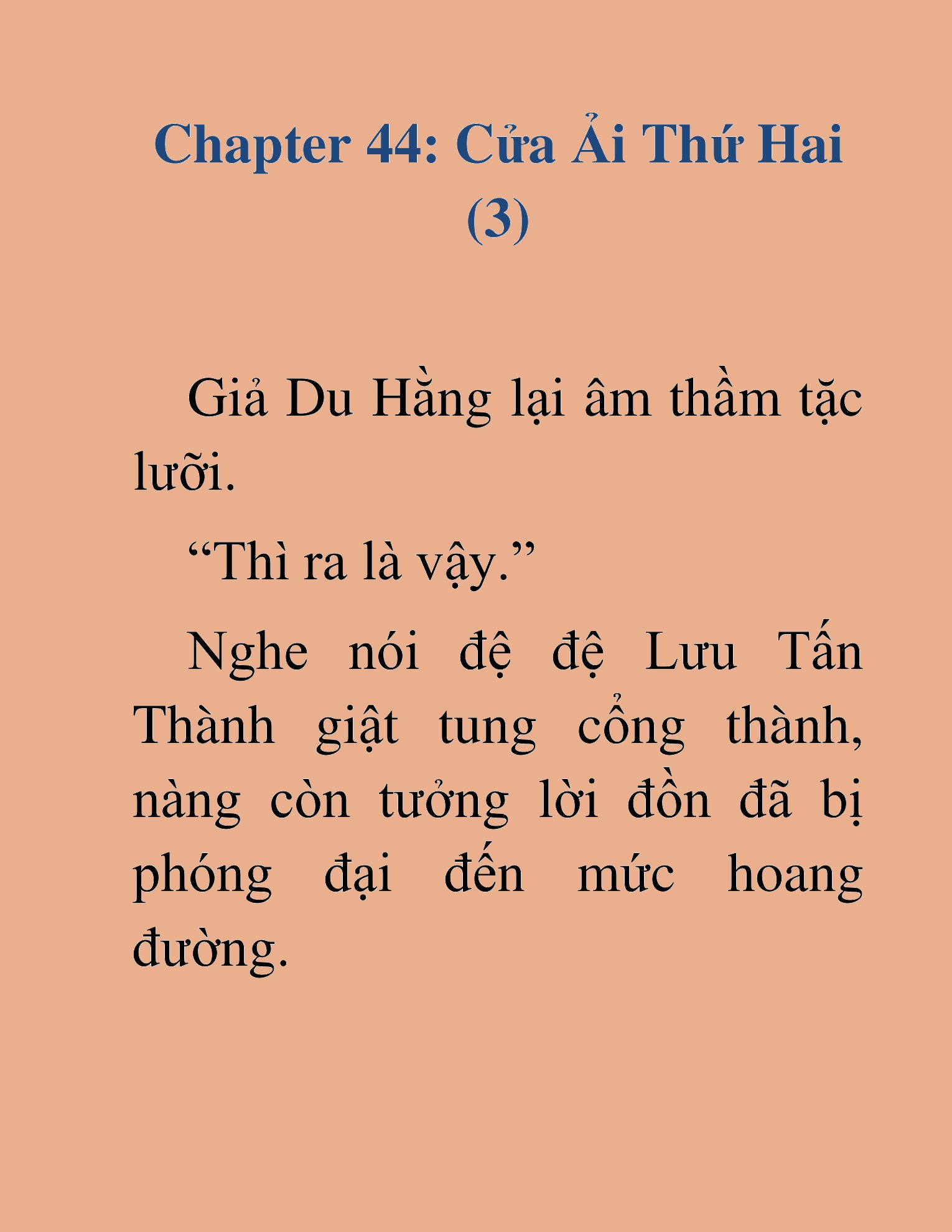 Đọc truyện HAT[NOVEL] Võ Vô Vô Địch - Chap 44