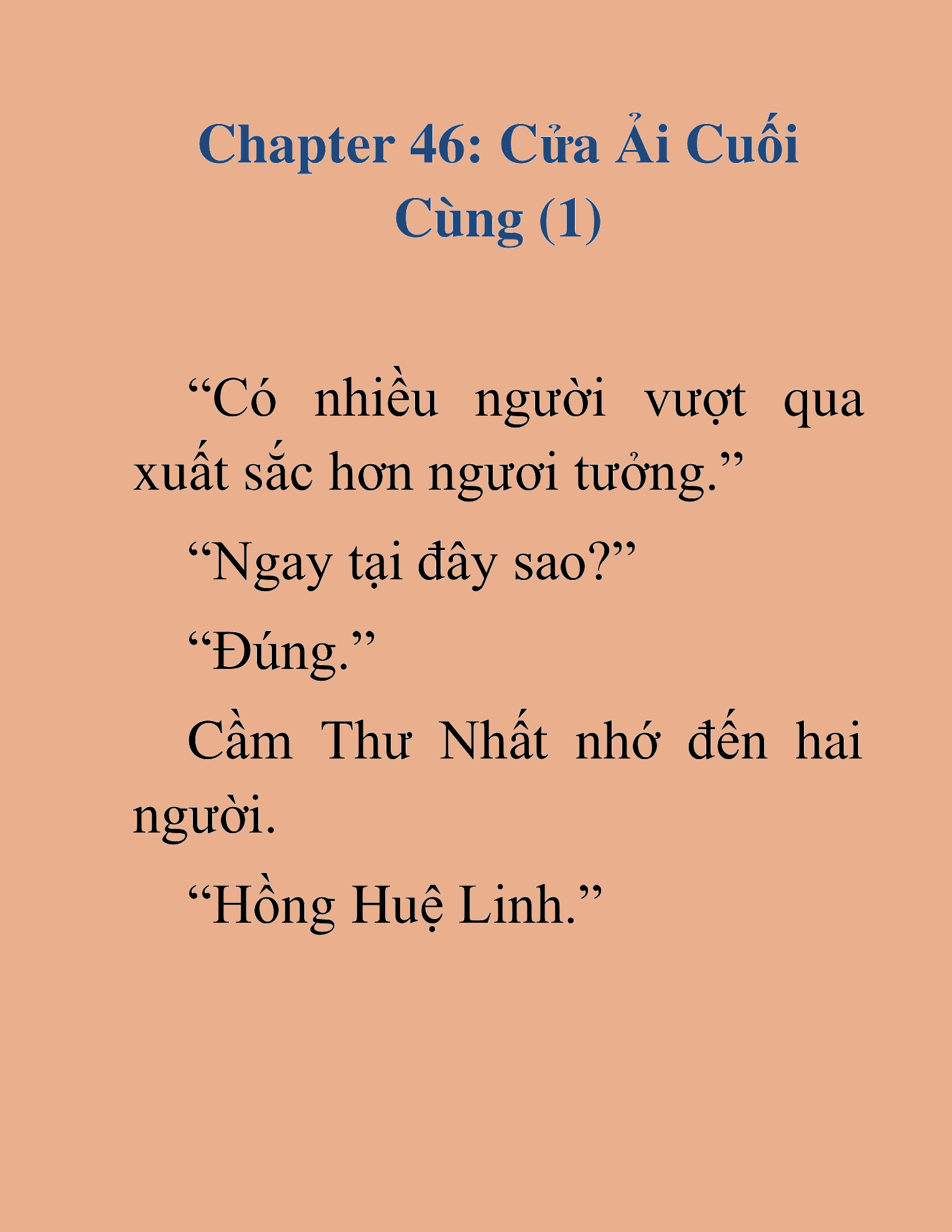 Đọc truyện HAT[NOVEL] Võ Vô Vô Địch - Chap 46