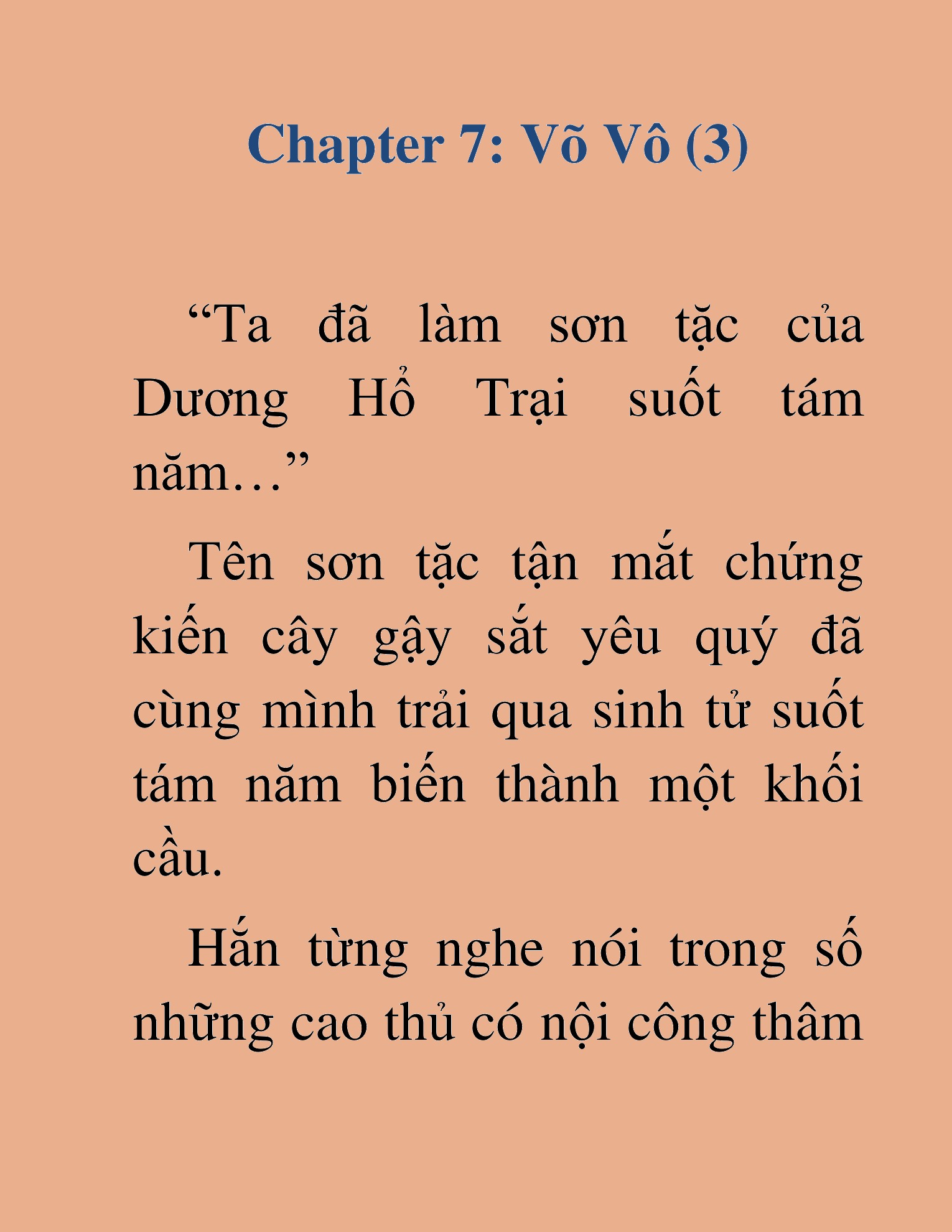 Đọc truyện HAT[NOVEL] Võ Vô Vô Địch - Chap 7