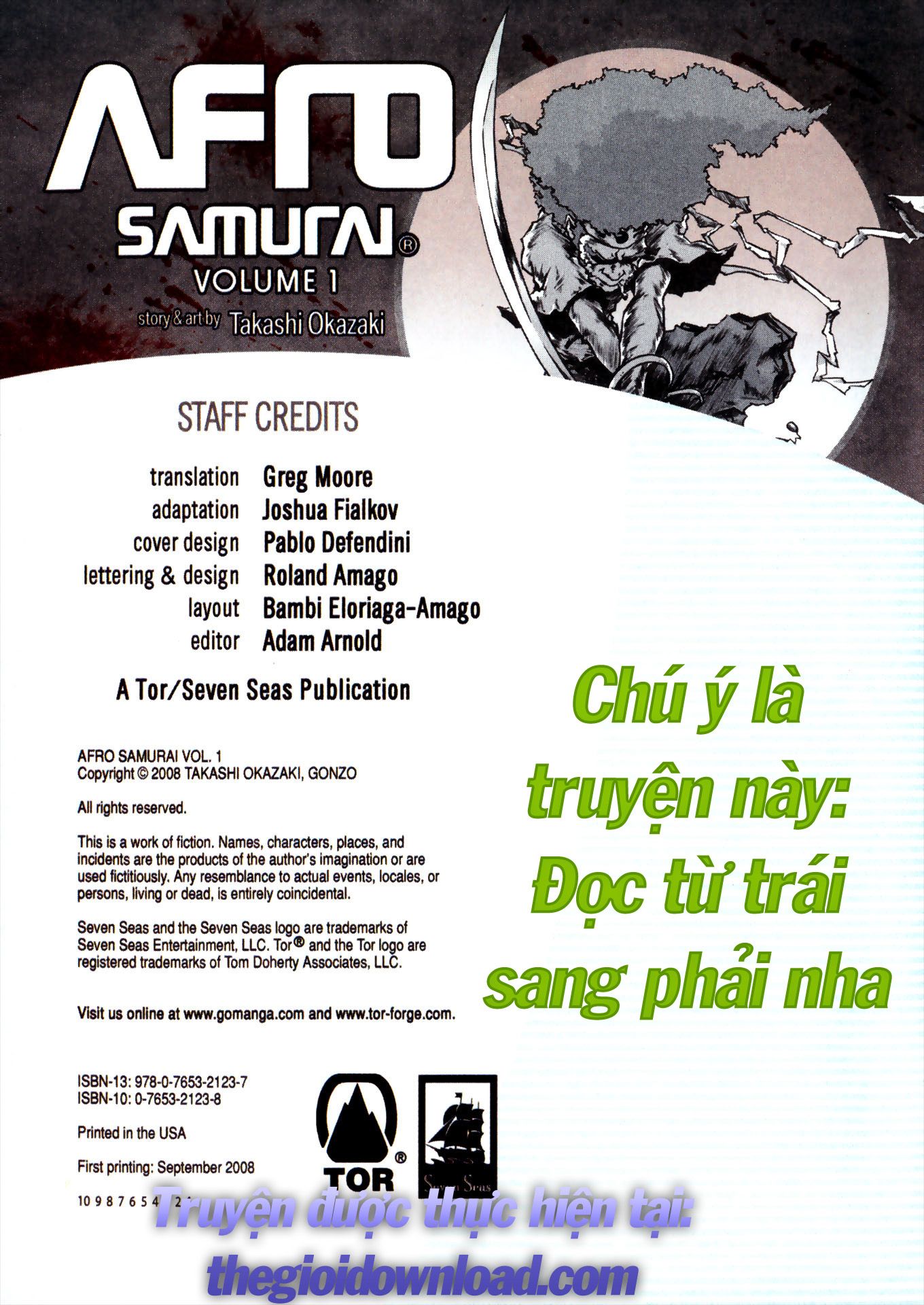 Đọc truyện Afro Samurai - Chap 1