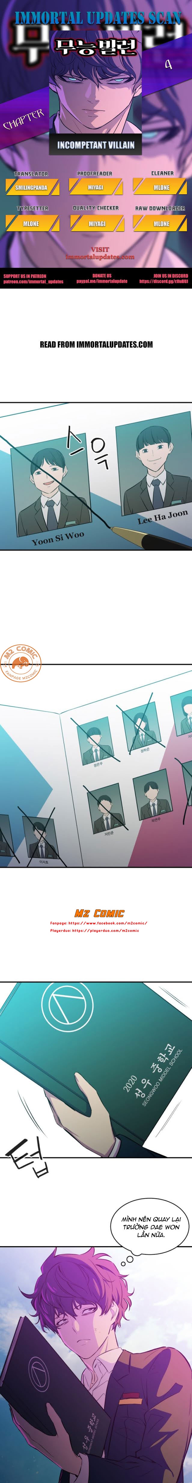 Đọc truyện Kẻ phản diện vô dụng (M2 comic) - Chap 4