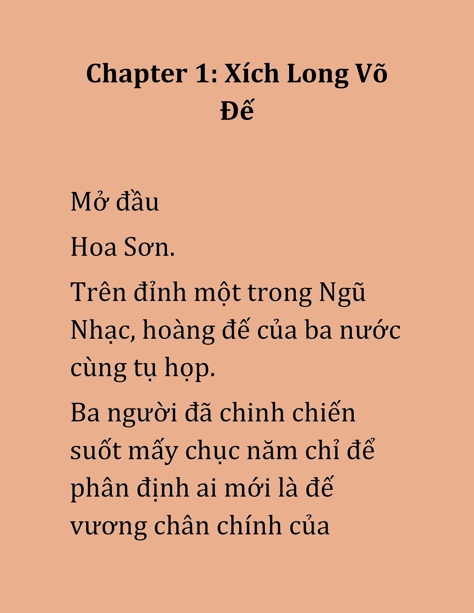 Đọc truyện HAT[NOVEL] Xích Long Võ Đế - Chap 1